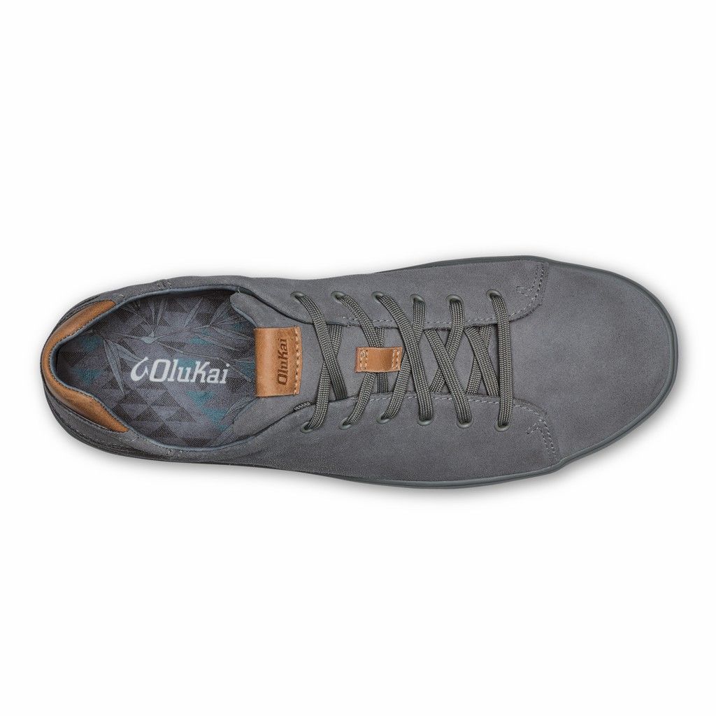 Olukai Men's Lae ahi LI Kala Sneaker - Fog US261-408